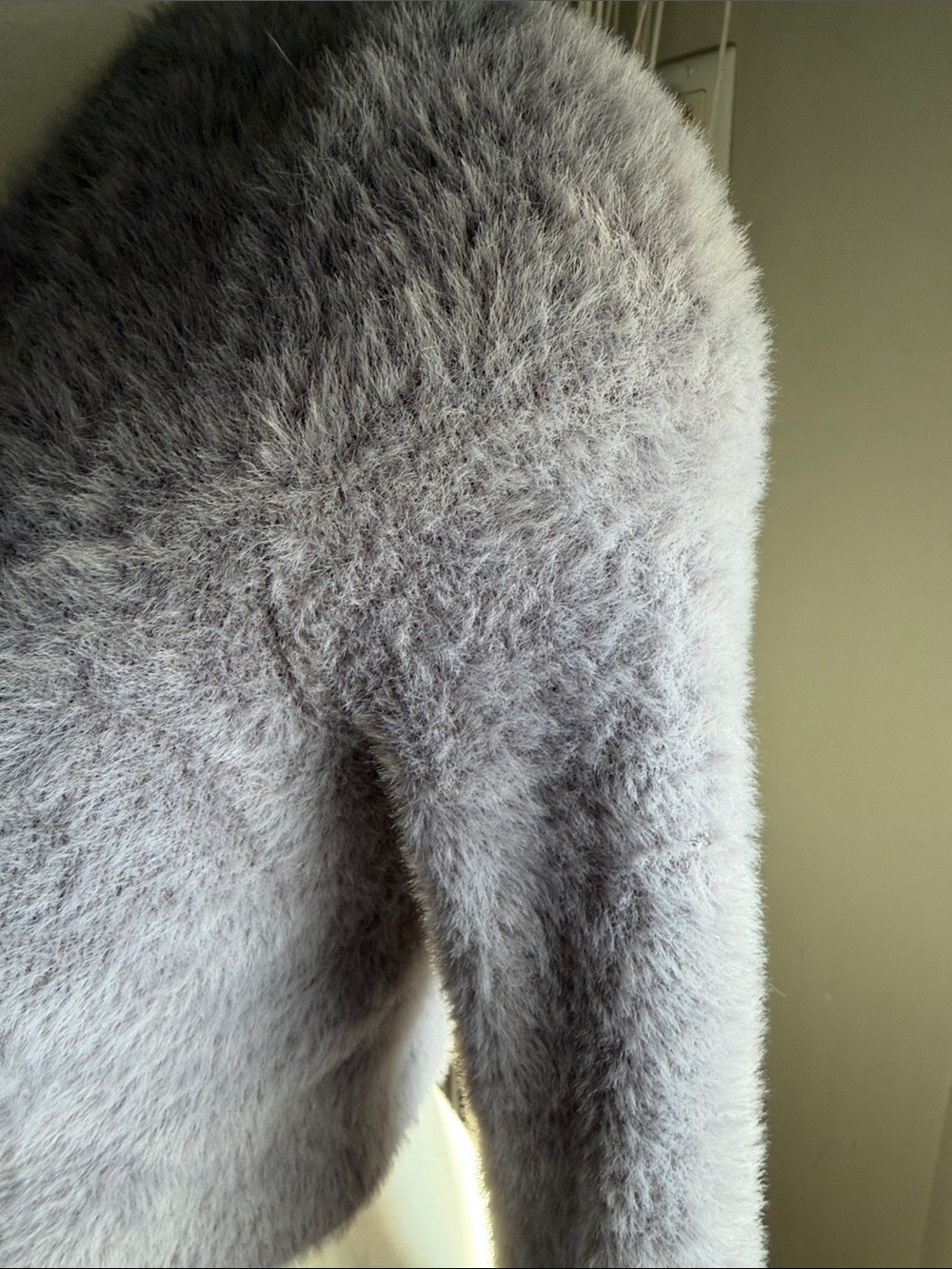 Sunday Best Kitten Soft Cropped Lavender Sweater - Picture 3 of 11